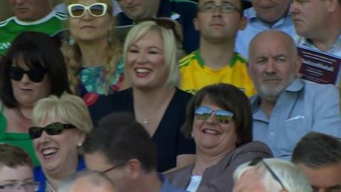 Arlene Foster at GAA match