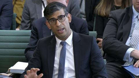 Prime Minister Rishi Sunak appearing before the Commons Liaison Committee at the House of Commons