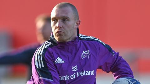 Munster wing Keith Earls