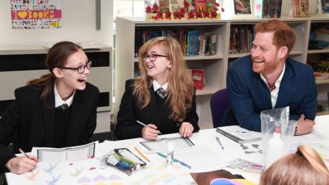 Prince Harry at Nottingham Academy