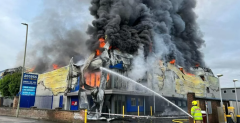 Byfleet storage unit fire