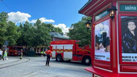 Emergency services at Grona Lund