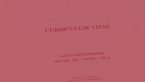 Paterson's CV