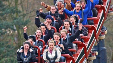 A ride at Thorpe Park