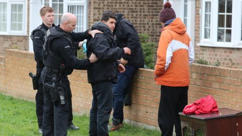 Three men detained in Lydd