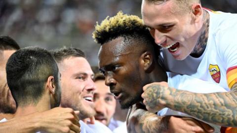 Tammy Abraham scored in Roma's win at Salernitana.