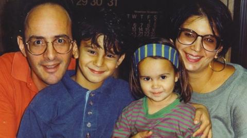 Bob Brody with his son Michael, daughter Caroline, and wife Elvira, pictured in 1995