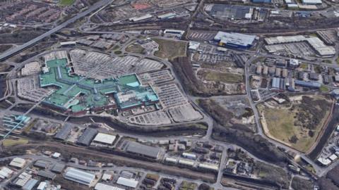 Aerial image of Meadowhall site