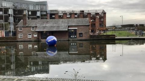 The buoy in Walsall Basin
