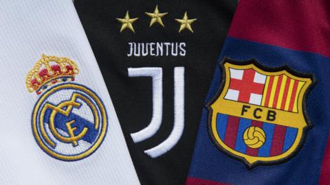 Real Madrid, Juventus and Barcelona