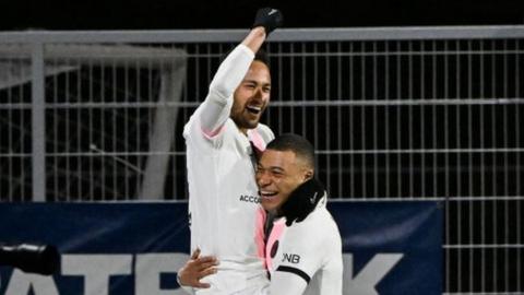 Neymar, Kylian Mbappe, PSG, Clermont