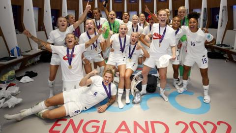 England's women celebrate