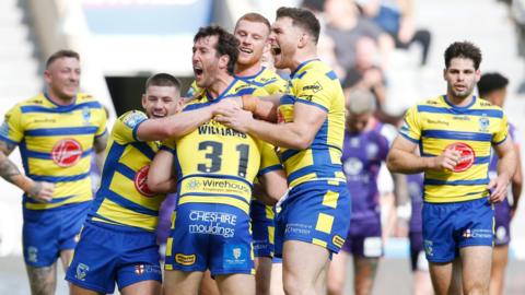 Warrington celebrate