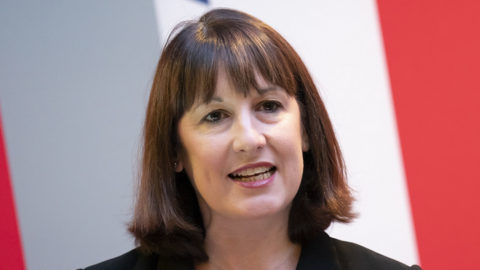 Rachel Reeves speaking at the Labour Regional Conference in Barnsley in October 2022