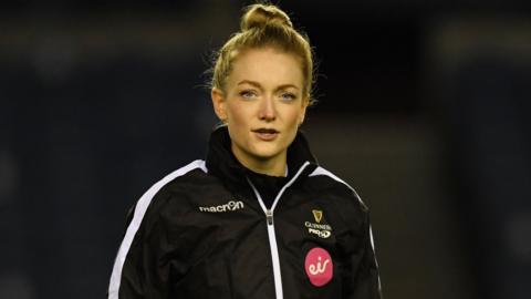 Hollie Davidson became Scotland's first female professional referee in 2017