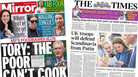 Front pages for 12 May 2022