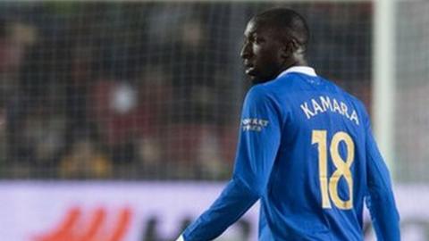 Rangers' Glen Kamara during the defeat to Sparta Prague