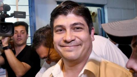 Costa Rican presidential candidate Carlos Alvarado