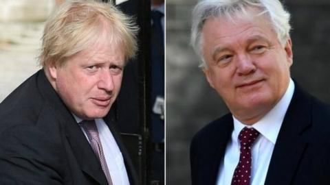 boris johnson a david davis