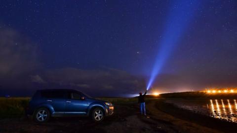 Draconid meteor shower over Russia in 2018