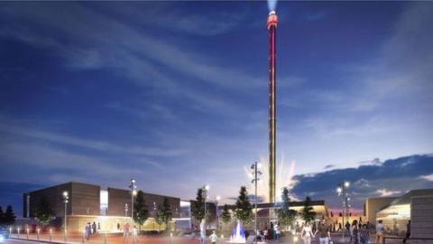 The redundant Sky Tower will be turned into a light feature under the plans.