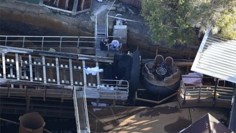 Scene of Dreamworld crash in October 2016