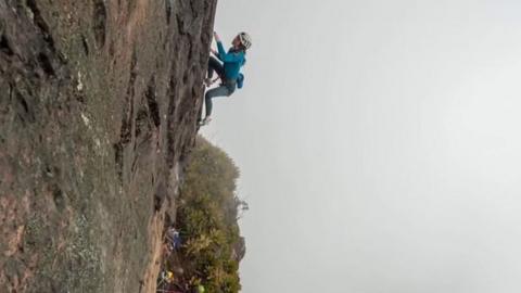 Rock climbing