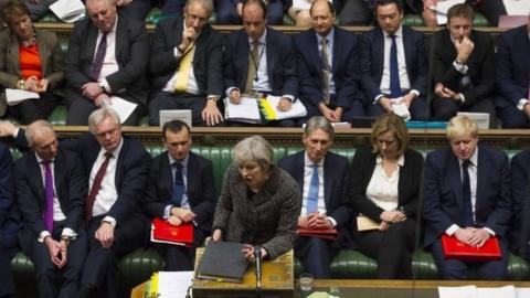 Government frontbench in House of Commons