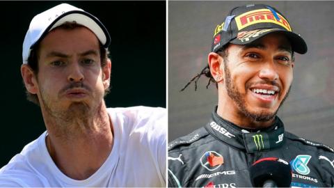 Andy Murray (left) and Lewis Hamilton