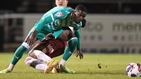 Saidou Khan in action for Swindon Town