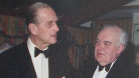 Prince Philip and Bill Edwards