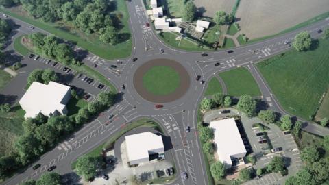 Artist's impression of the roundabout