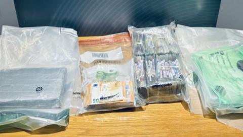The drugs were found after police stopped and searched a car in Dungannon on Tuesday