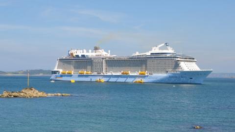 Cruise ship Anthem off Guernsey