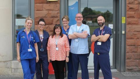 Staff from A&E