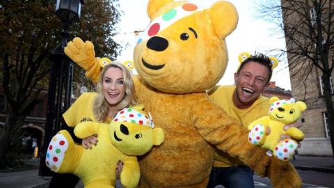 Holly Hamilton, Pudsey and Stephen Clements