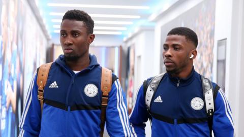 Leicester City and Nigeria duo Wilfred Ndidi (left) and Kelechi Iheanacho