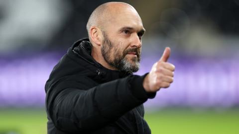 Swansea City head coach Luke Williams