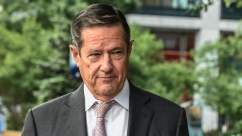 Former Barclays boss Jes Staley wearing a suit and tie