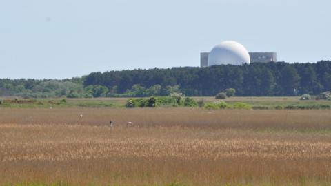 Sizewell B nuclear power station and RSPB Minsmere