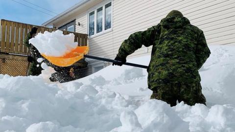 Canadian snow drift