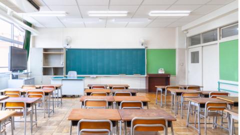 An empty classroom