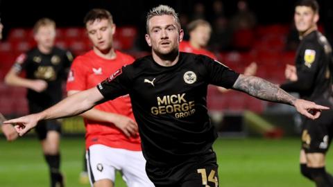 Jack Marriott celebrates his first goal