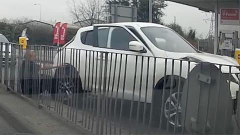 A Nissan Juke Acenta and PC Amy Macaulay