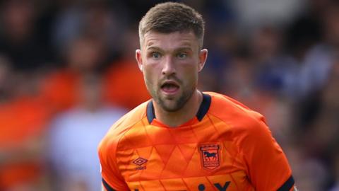 Cameron Burgess playing for Ipswich Town