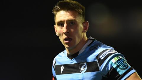 Josh Adams looks ready for action with Cardiff