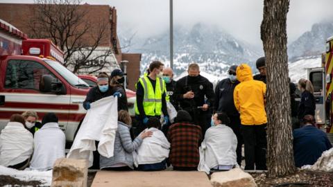 People evacuated from the store