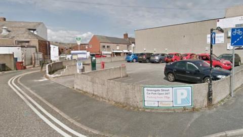 Greengate Street car park in Barrow