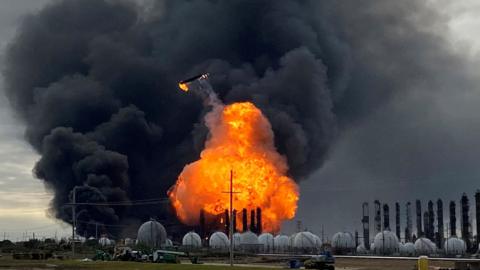 The explosion in Port Neches