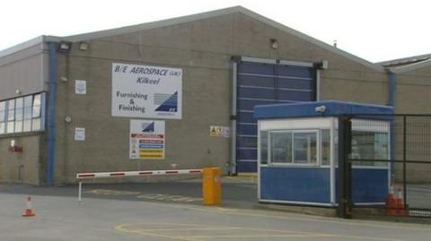 The former B/A aerospace factory in Kilkeel